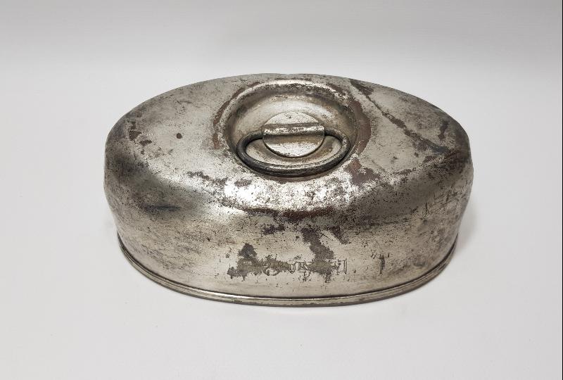 OSMANLICA ANKARA PALAS YAZILI ÇOK NADİR SERVİS TENCERESİ KAPAĞI