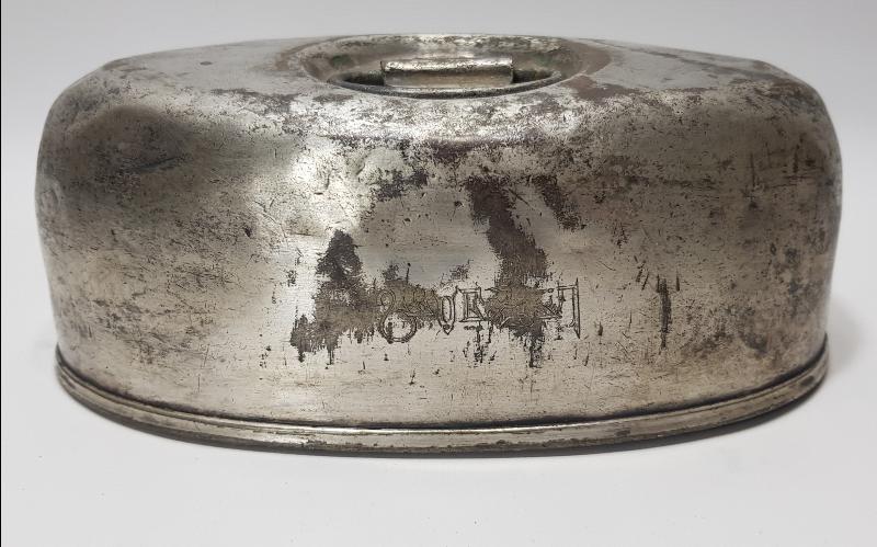 OSMANLICA ANKARA PALAS YAZILI ÇOK NADİR SERVİS TENCERESİ KAPAĞI