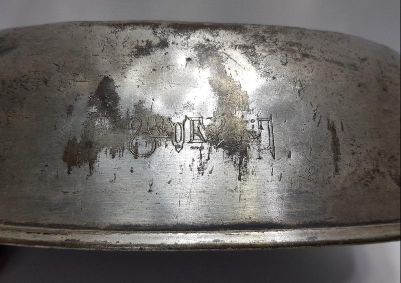 OSMANLICA ANKARA PALAS YAZILI ÇOK NADİR SERVİS TENCERESİ KAPAĞI