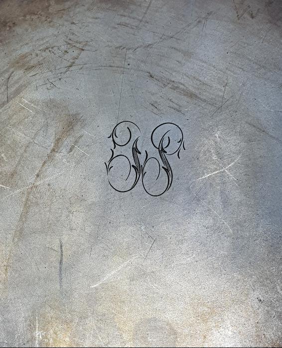 PERA PALACE CONSTANTINOPLE YAZILI GÜMÜŞ KAPLAMA KAHVE TEPSİSİ