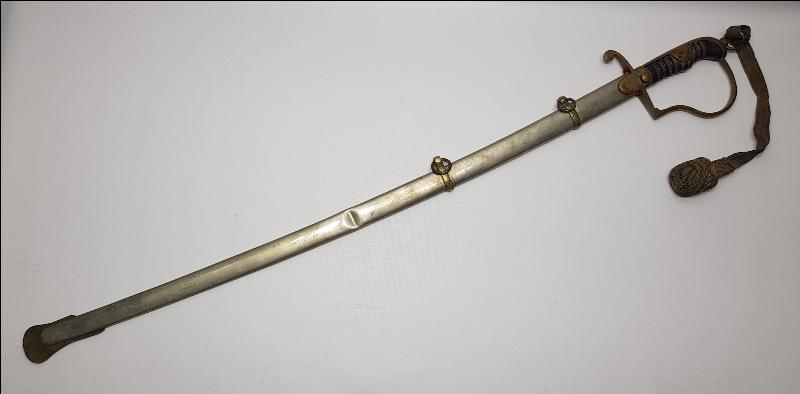 1. DÜNYA SAVAŞI DÖNEMİ İMALAT-I HARBİYE YAPIMI SERİ NOLU ÇOK NADİR OSMANLI SUBAY KILICI