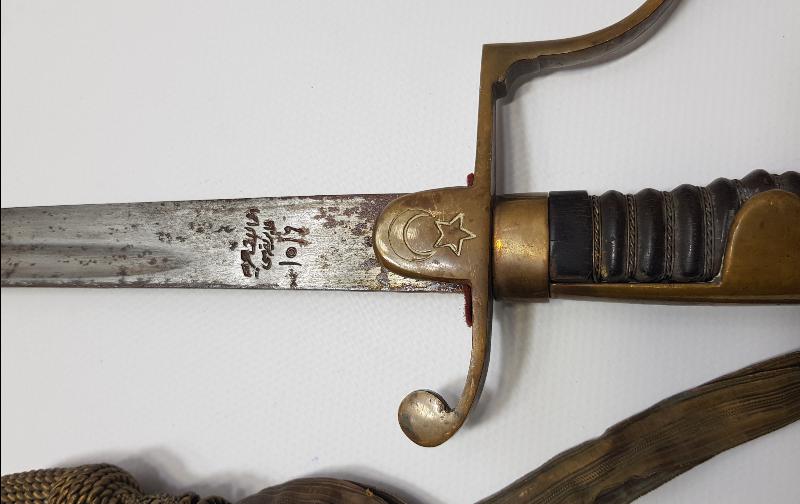 1. DÜNYA SAVAŞI DÖNEMİ İMALAT-I HARBİYE YAPIMI SERİ NOLU ÇOK NADİR OSMANLI SUBAY KILICI