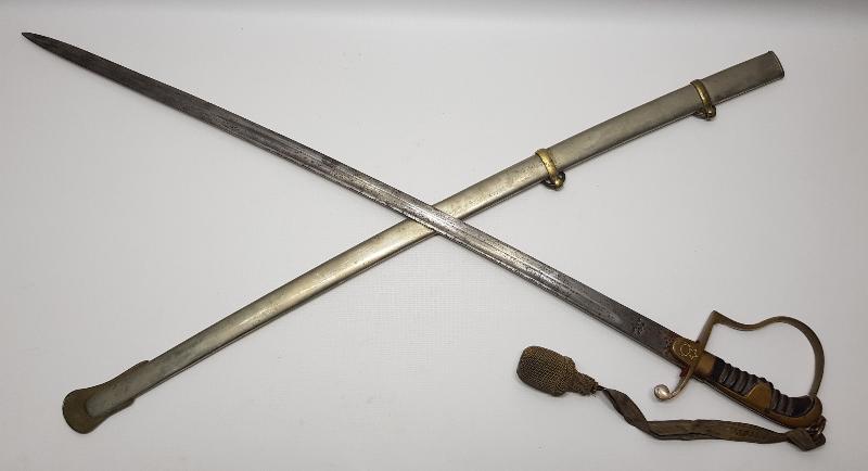 1. DÜNYA SAVAŞI DÖNEMİ İMALAT-I HARBİYE YAPIMI SERİ NOLU ÇOK NADİR OSMANLI SUBAY KILICI