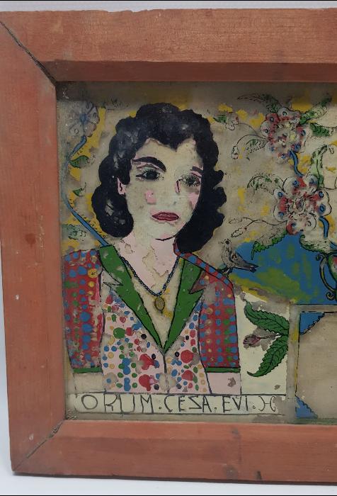 1957 TARİHLİ ÇORUM CEZAEVİ İŞİ CAM ALTI TABLO