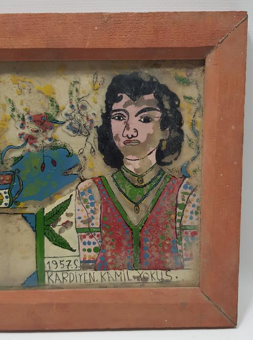 1957 TARİHLİ ÇORUM CEZAEVİ İŞİ CAM ALTI TABLO