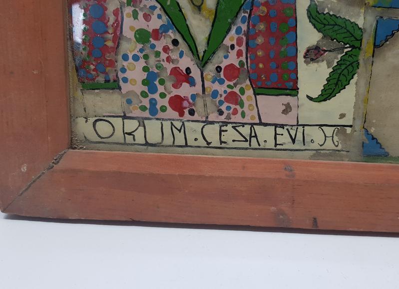 1957 TARİHLİ ÇORUM CEZAEVİ İŞİ CAM ALTI TABLO