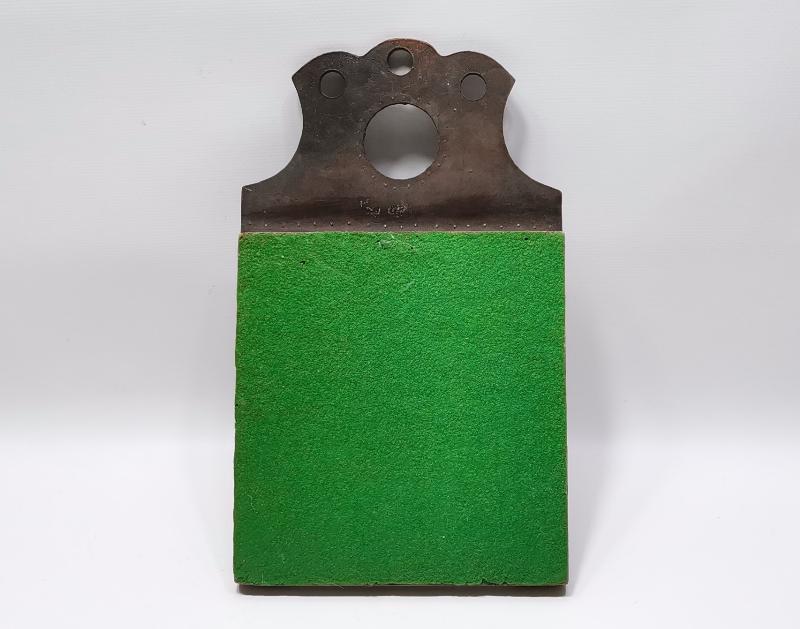 OSMANLI DÖNEMİ ÇOK NADİR DERİ ÇERÇEVELİ TAŞ AYNA