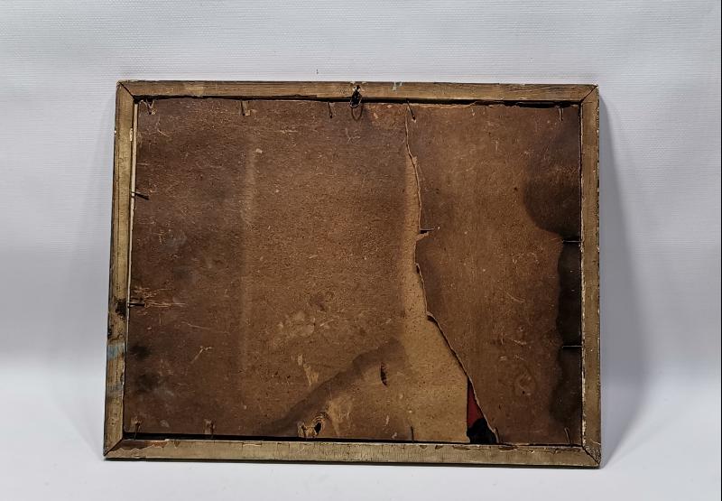 OSMANLI DÖNEMİ FETİH SURESİNİN İLK AYETİ YAZILI VE AY YILDIZ SANCAKLI CAM ALTI HAT LEVHA