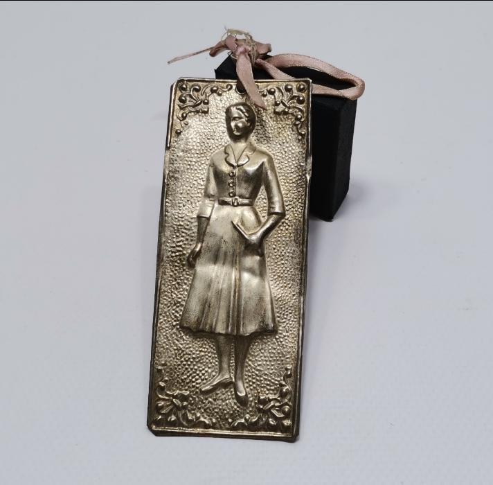 OSMANLI DÖNEMİ RUM İŞİ KADIN RESİMLİ GÜMÜŞ İKONA