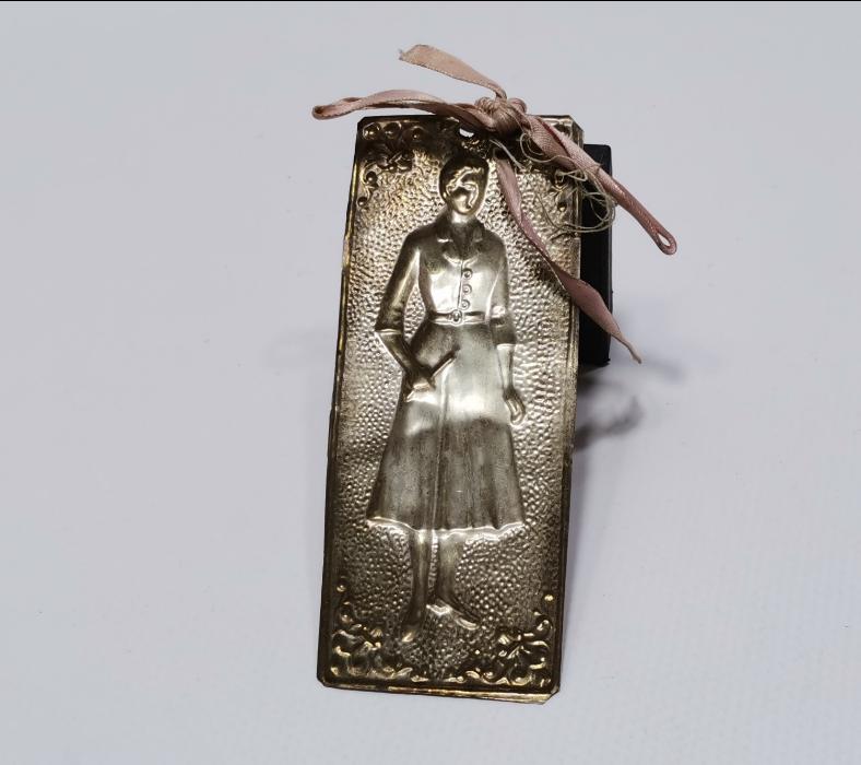 OSMANLI DÖNEMİ RUM İŞİ KADIN RESİMLİ GÜMÜŞ İKONA