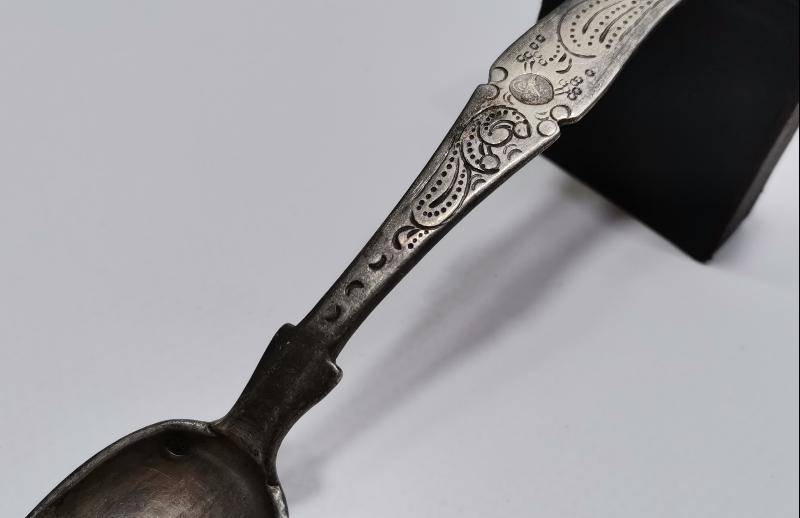 OSMANLI DÖNEMİ TUĞRALI, SAH DAMGALI VE ÇEŞNİLİ GÜMÜŞ TATLI KAŞIĞI