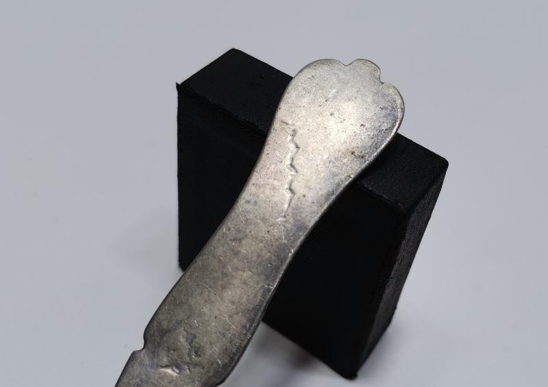 OSMANLI DÖNEMİ TUĞRALI, SAH DAMGALI VE ÇEŞNİLİ GÜMÜŞ TATLI KAŞIĞI