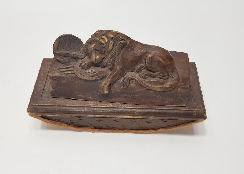 OSMANLI DÖNEMİ ÜZERİNDE ASLAN HEYKELİ BULUNAN CONSTANTINOPLE YAZILI MÜREKKEP KURUTUCU