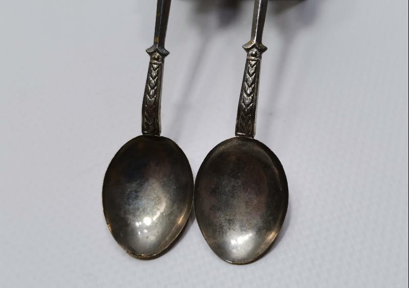 ÜRGÜP PERİ BACALARI RESİMLİ MİNELİ BİR ÇİFT ÇAY KAŞIĞI