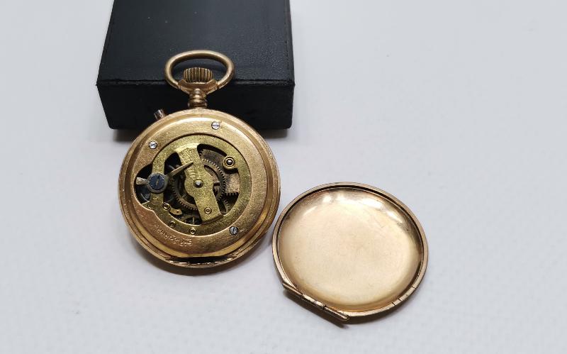 ALTIN KAPLAMA ZENNE CEP SAATİ