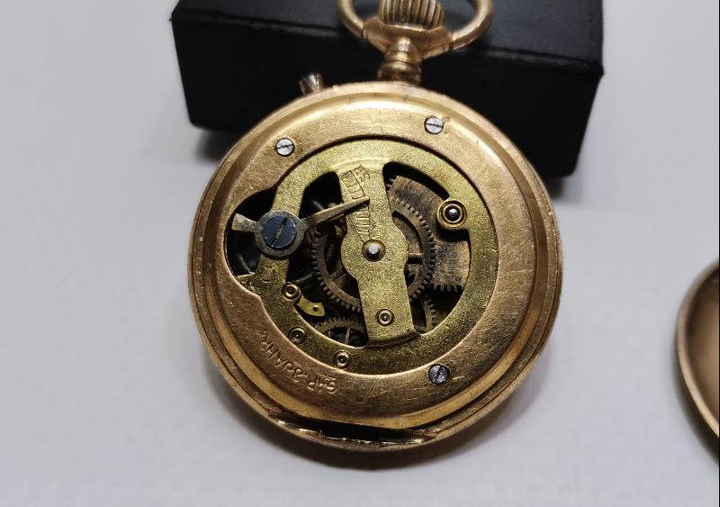 ALTIN KAPLAMA ZENNE CEP SAATİ