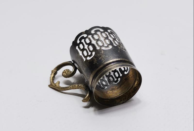 ANTİKA GÜMÜŞ KAHVE ISTAKASI