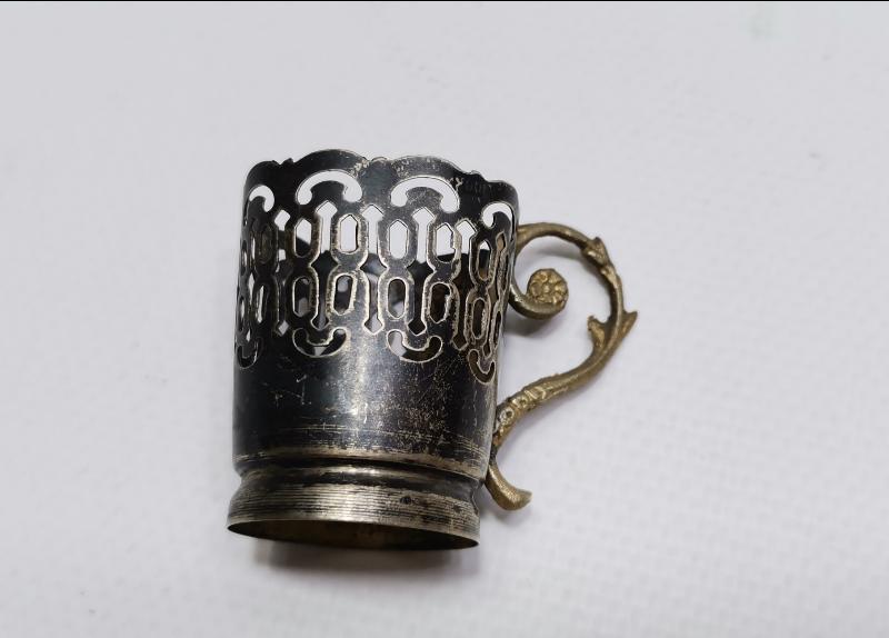 ANTİKA GÜMÜŞ KAHVE ISTAKASI