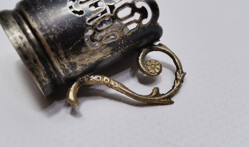 ANTİKA GÜMÜŞ KAHVE ISTAKASI