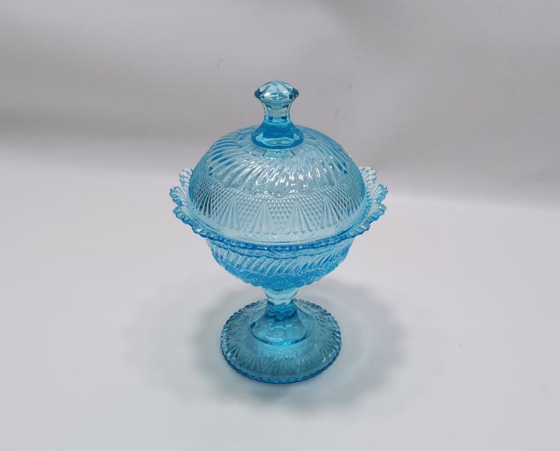 ANTİKA MAVİ CAM ŞEKERLİK