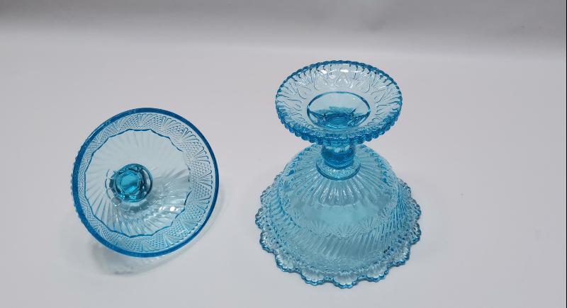 ANTİKA MAVİ CAM ŞEKERLİK