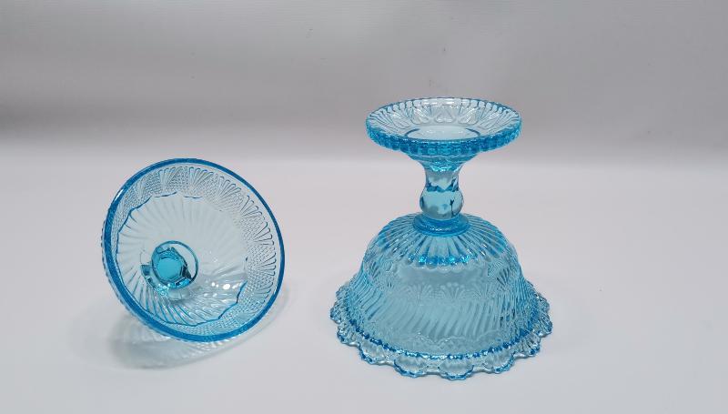 ANTİKA MAVİ CAM ŞEKERLİK