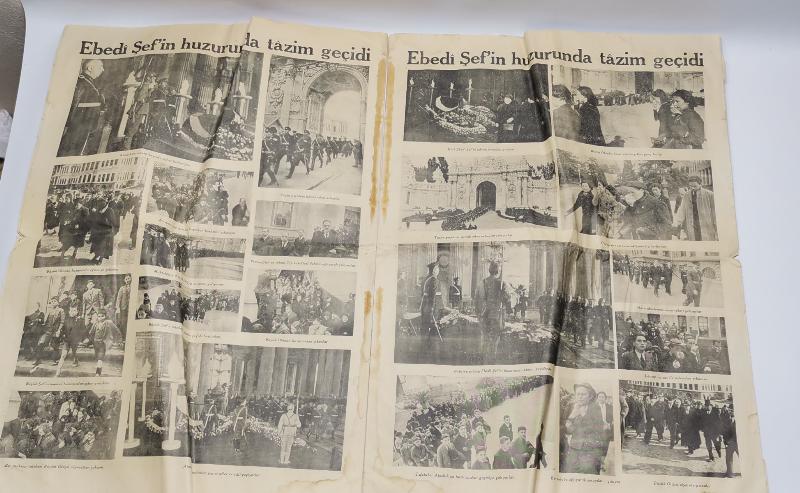 ATATÜRK'ÜN VEFAT HABERLERİ BULUNAN 19 KASIM 1938 TARİHLİ ULUS GAZETESİ