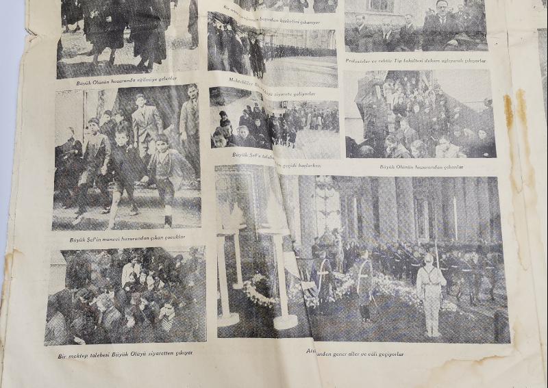 ATATÜRK'ÜN VEFAT HABERLERİ BULUNAN 19 KASIM 1938 TARİHLİ ULUS GAZETESİ