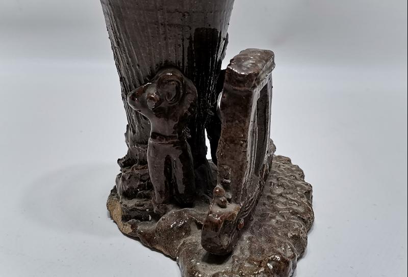 ÇANAKKALE SAVAŞI TEMALI ANTİKA ÇANAKKALE SERAMİK KALEMLİK