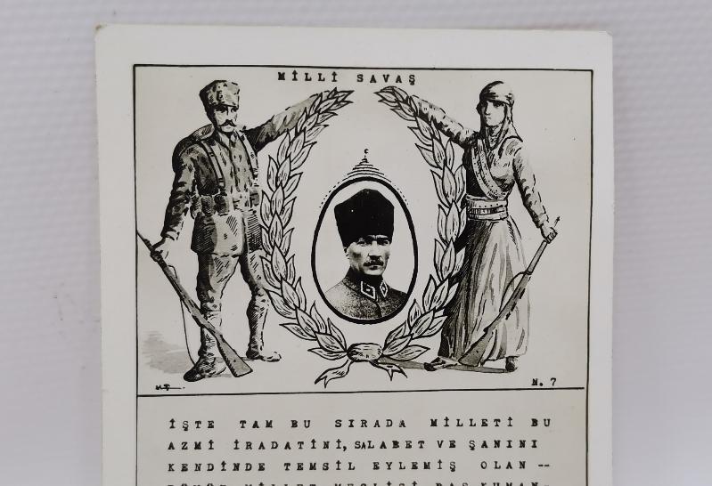 KURTULUŞ SAVAŞI VE ATATÜRK TEMALI NADİR KARTPOSTAL