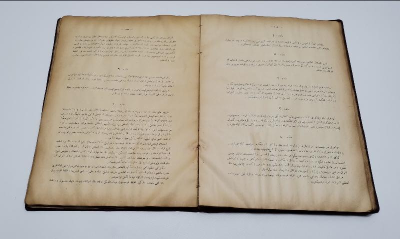 LOZAN BARIŞ ANLAŞMASININ TÜM MADDELERİNİN YAZILI OLDUĞU OSMANLICA NADİR KİTAP: LOZAN SULH MUAHEDENAMES