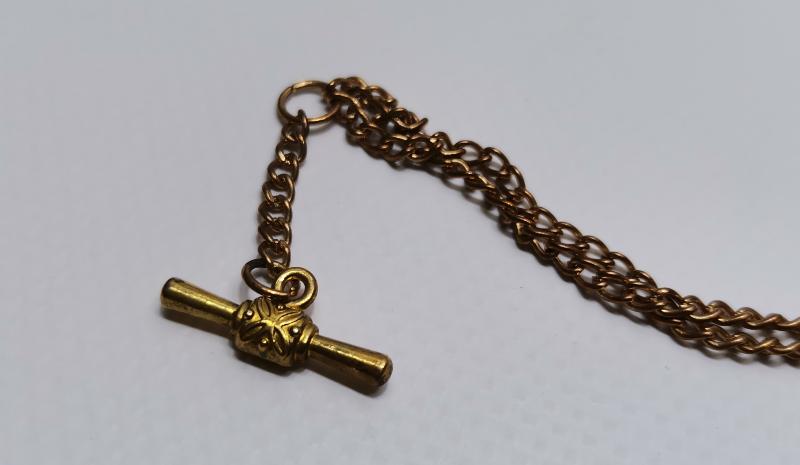 OSMANLI DÖNEMİ ALTIN KAPLAMA CEP SAATİ KÖSTEK ZİNCİRİ