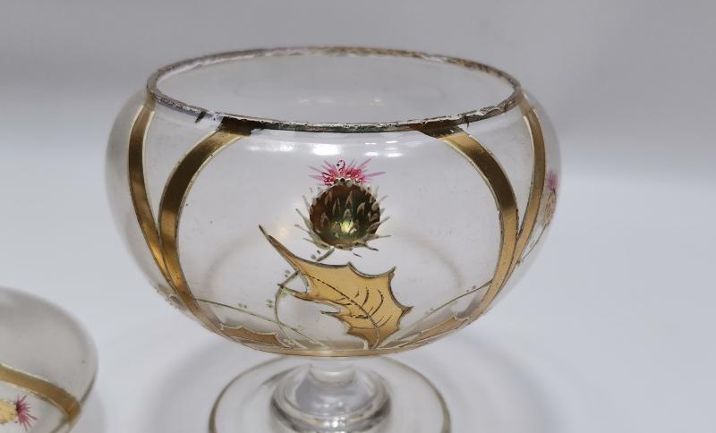 OSMANLI DÖNEMİ ALTIN YALDIZ İŞLEMELİ KRİSTAL BONBONİYER