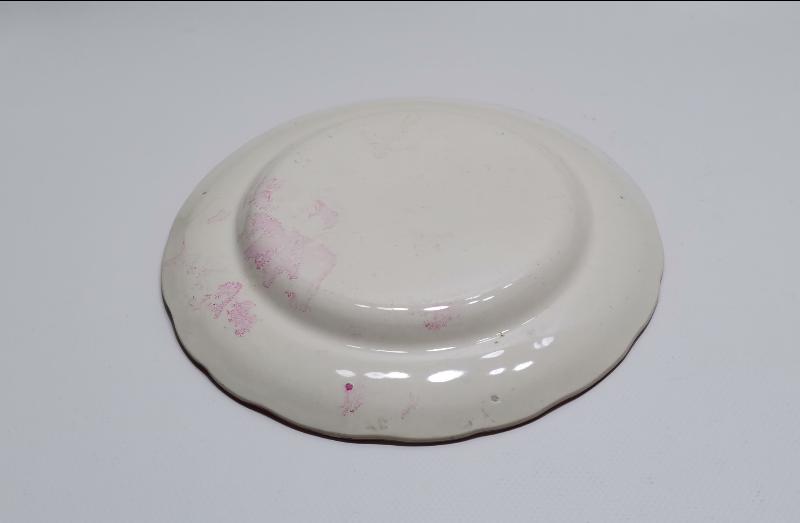 OSMANLI DÖNEMİ ÇİÇEKLİ VE HOROZLU PORSELEN TABAK