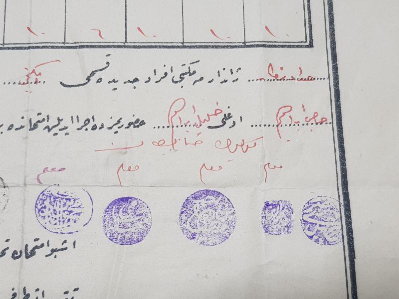 OSMANLI DÖNEMİ ÇOK NADİR BURSA JANDARMA ALAY MEKTEBİ DİPLOMASI 