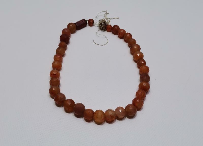 OSMANLI DÖNEMİ ÇOK NADİR FAZETA KESİM AKİK KOLYE GERDANLIK