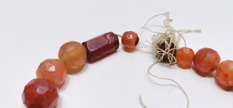 OSMANLI DÖNEMİ ÇOK NADİR FAZETA KESİM AKİK KOLYE GERDANLIK