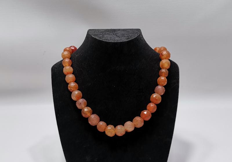 OSMANLI DÖNEMİ ÇOK NADİR FAZETA KESİM AKİK KOLYE GERDANLIK