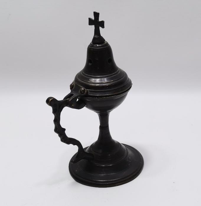 OSMANLI DÖNEMİ RUM İŞİ HAÇLI BUHURDANLIK 