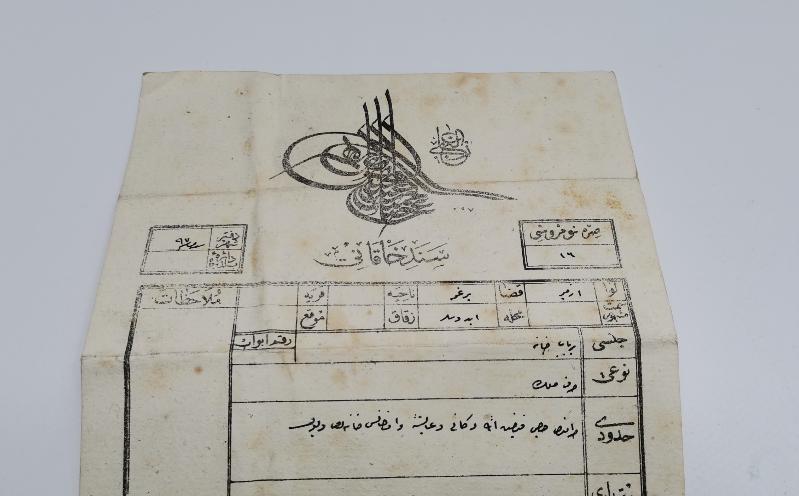 OSMANLI DÖNEMİ TUĞRALI TAPU SENEDİ