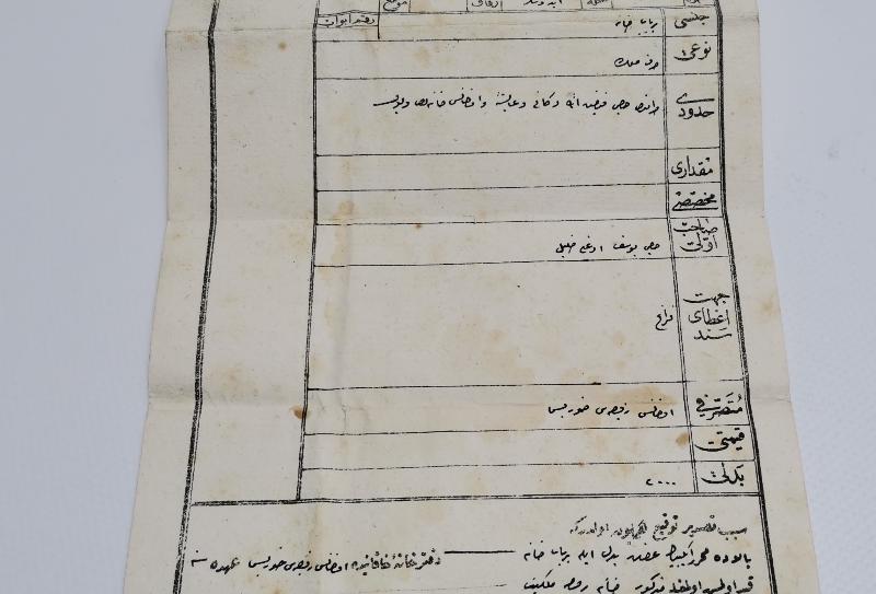 OSMANLI DÖNEMİ TUĞRALI TAPU SENEDİ