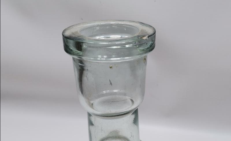 OSMANLI DÖNEMİ ÜZERİ ALTIN SIVAMA VE MİNE İŞÇİLİKLİ NARGİLE ŞİŞESİ