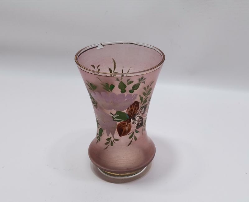 OSMANLI DÖNEMİ ÜZERİ EL BOYAMA CAM KAŞIKLIK