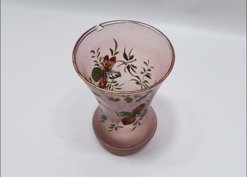 OSMANLI DÖNEMİ ÜZERİ EL BOYAMA CAM KAŞIKLIK