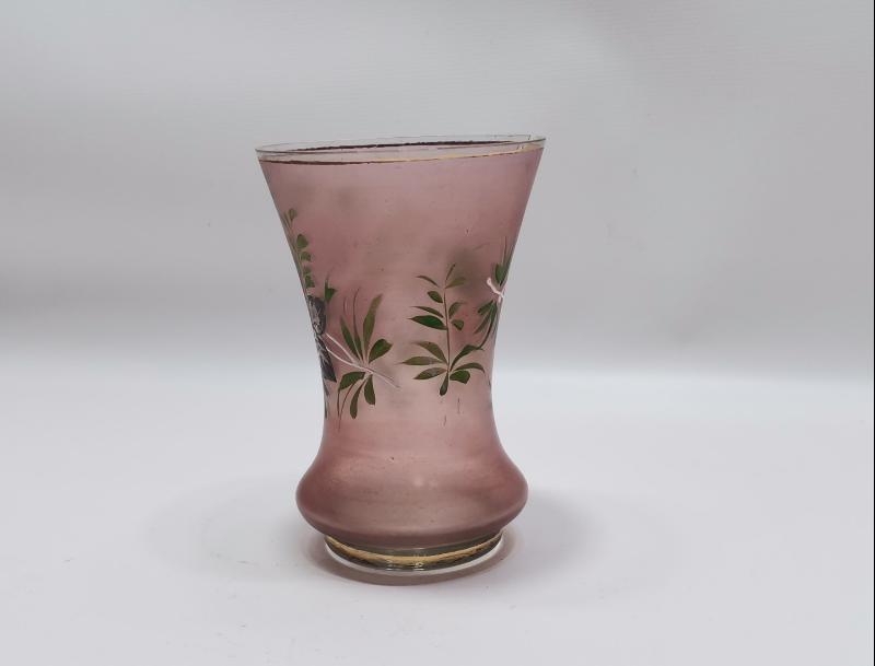 OSMANLI DÖNEMİ ÜZERİ EL BOYAMA CAM KAŞIKLIK