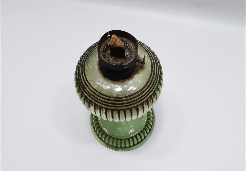 OSMANLI DÖNEMİ YEŞİL RENKLİ CAM LAMBA