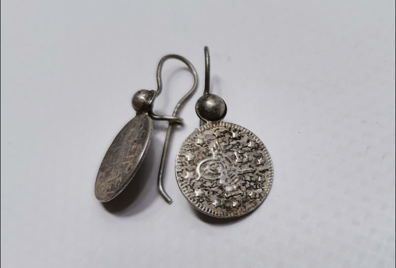 OSMANLI TUĞRALI GÜMÜŞ KÜPE