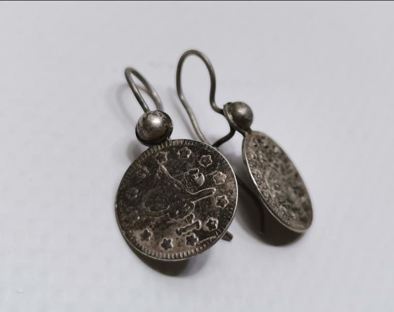 OSMANLI TUĞRALI GÜMÜŞ KÜPE