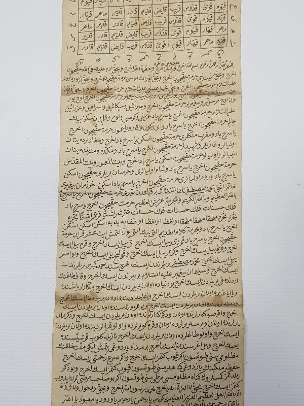 OSMANLICA EL YAZMA TILSIM HAMAYIL 