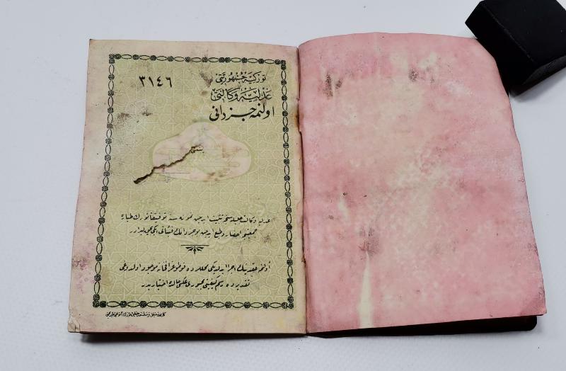 OSMANLICA EVLİLİK CÜZDANI